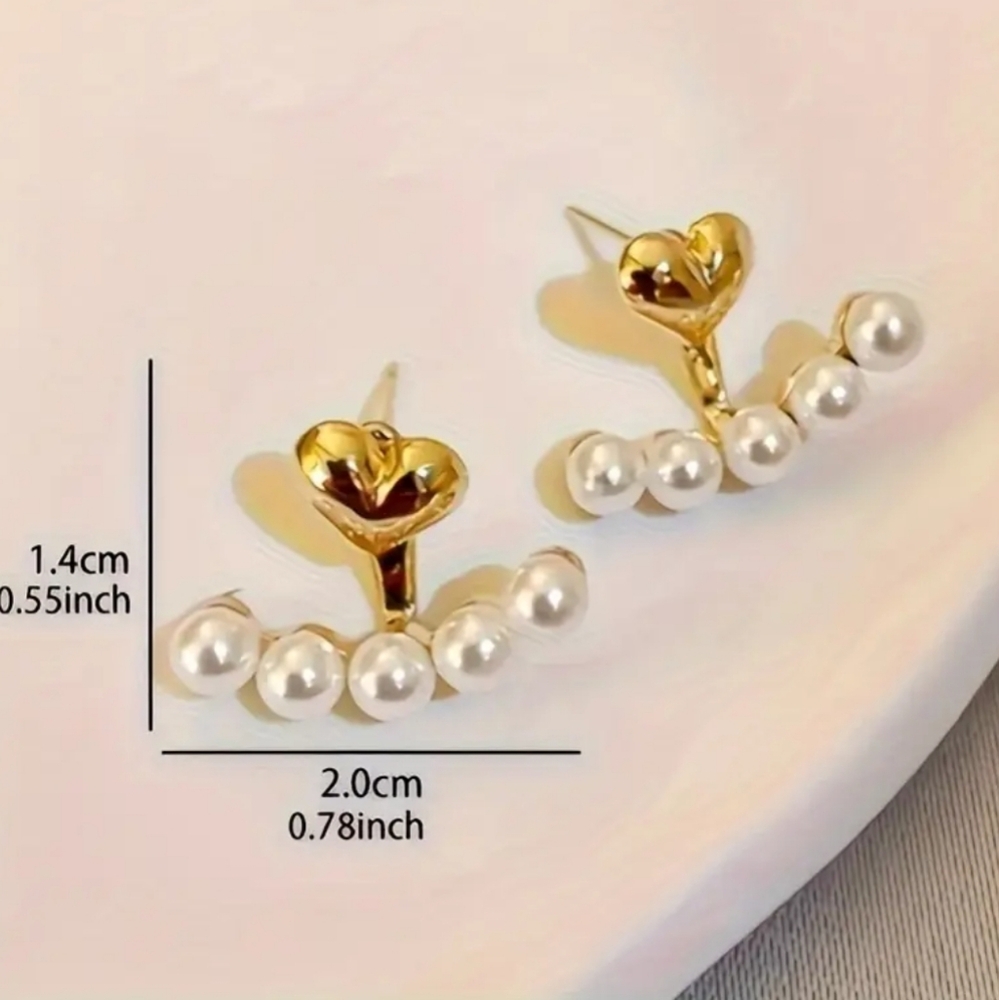 Fashion Mini Pearl Earrings - Picture 3 of 4
